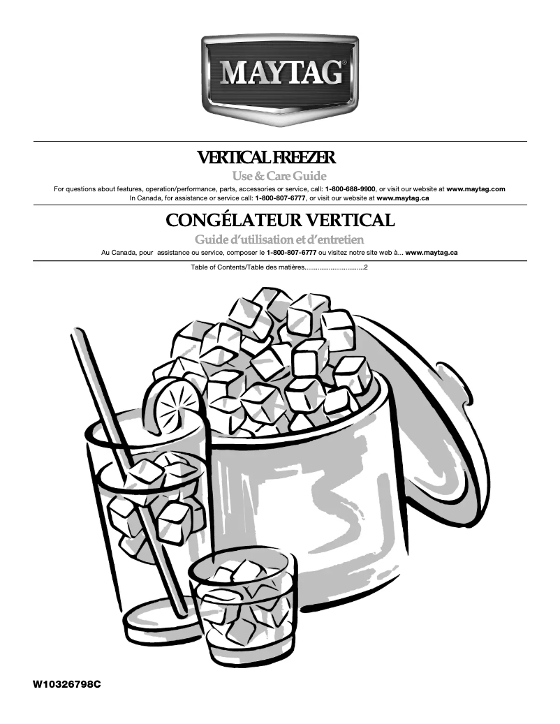 Page n°1 - Manuel utilisateur Maytag MQF2056TEW