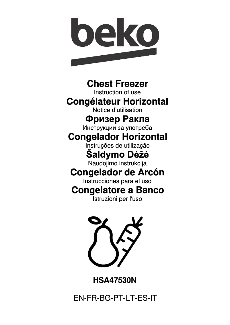 Image de la première page du manuel de l'appareil HSA47530N