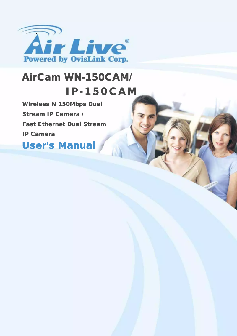 Page 1 de la notice Manuel utilisateur AirLive IP-150CAM