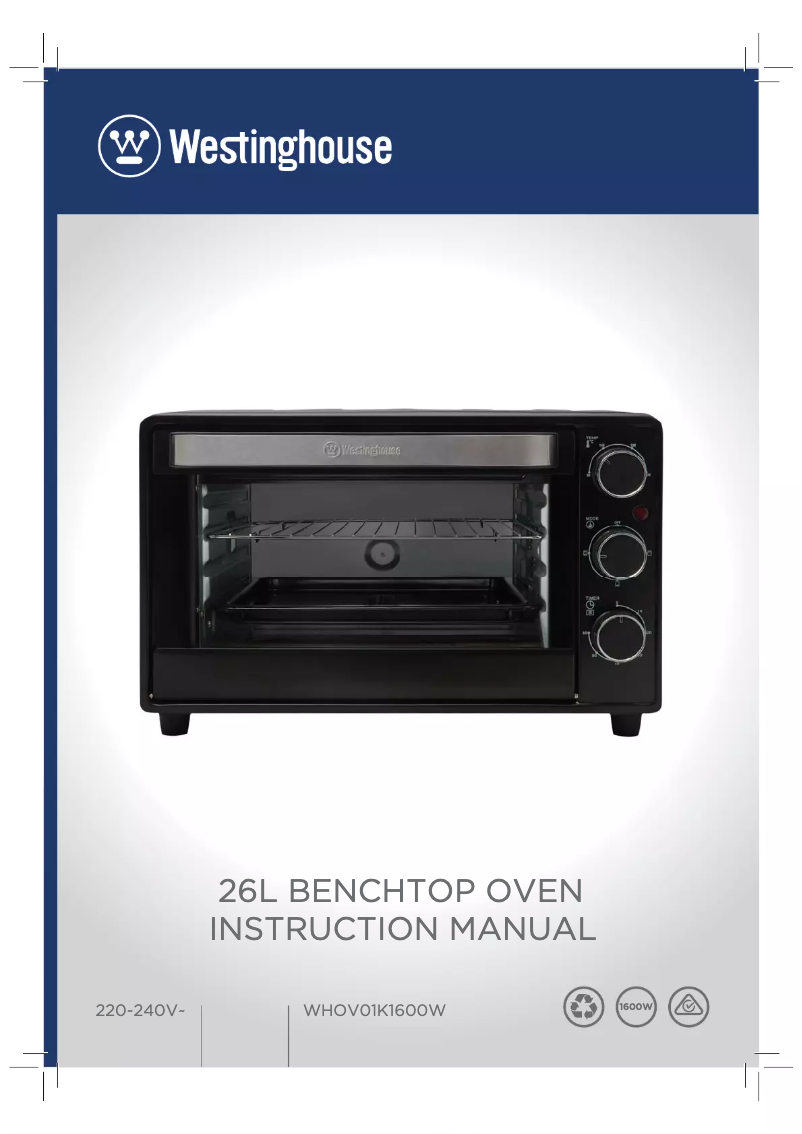 Page 1 de la notice Manuel utilisateur Westinghouse WHOV01K