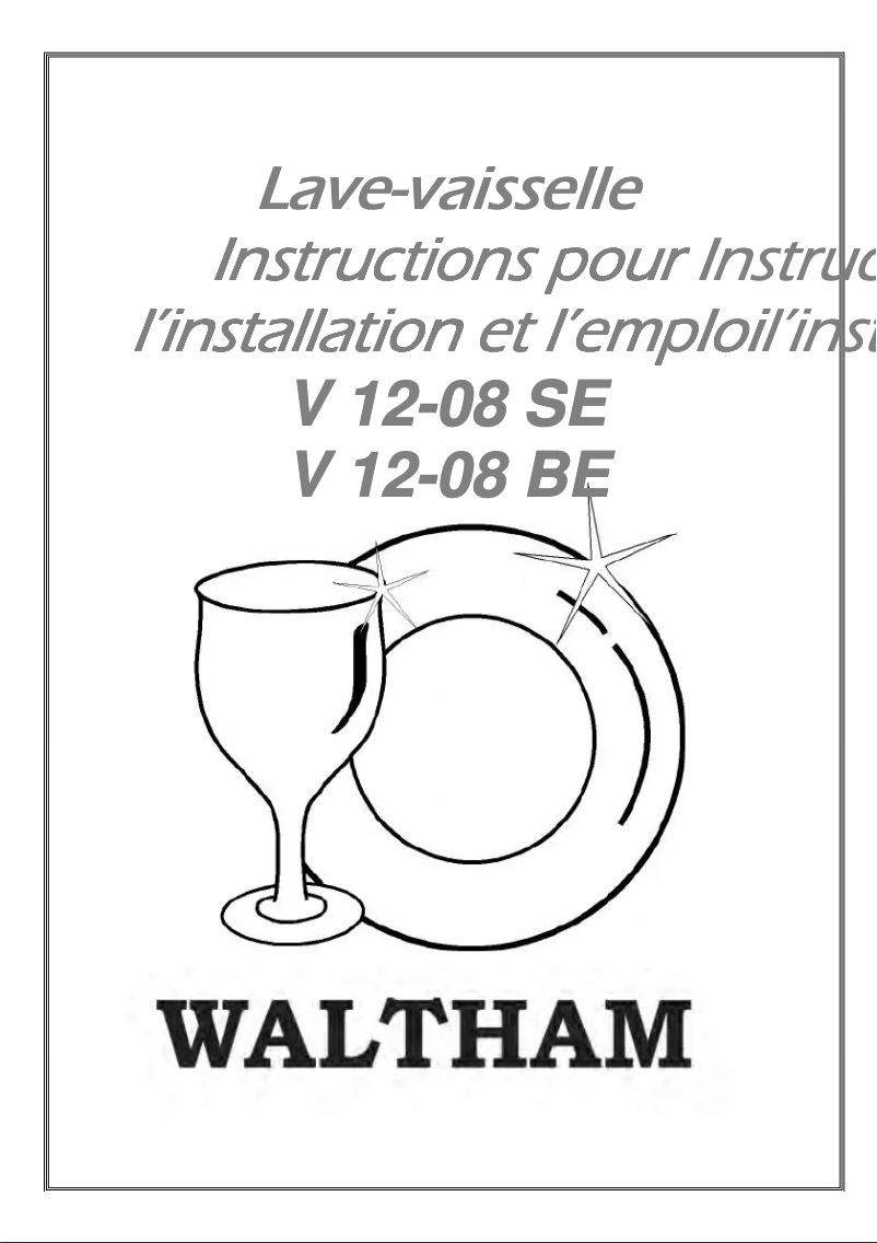 Page n°1 - Manuel utilisateur Waltham V 12-08 BE