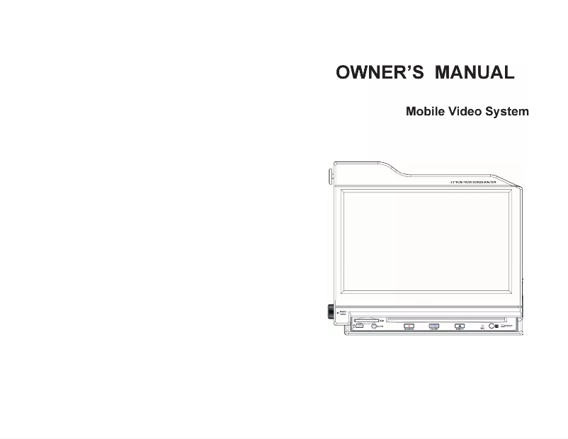 Page 1 de la notice Manuel utilisateur Farenheit TID-831NRBT