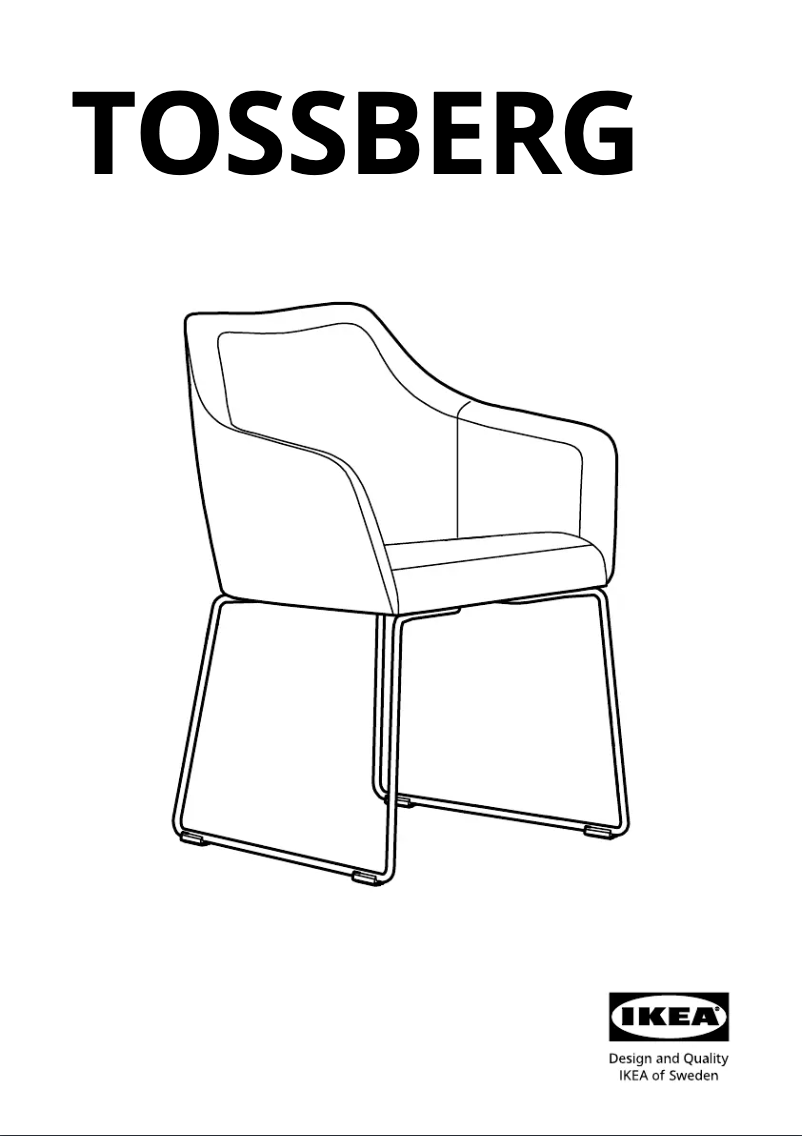 Page 1 de la notice Manuel utilisateur Ikea TOSSBERG 004.467.94