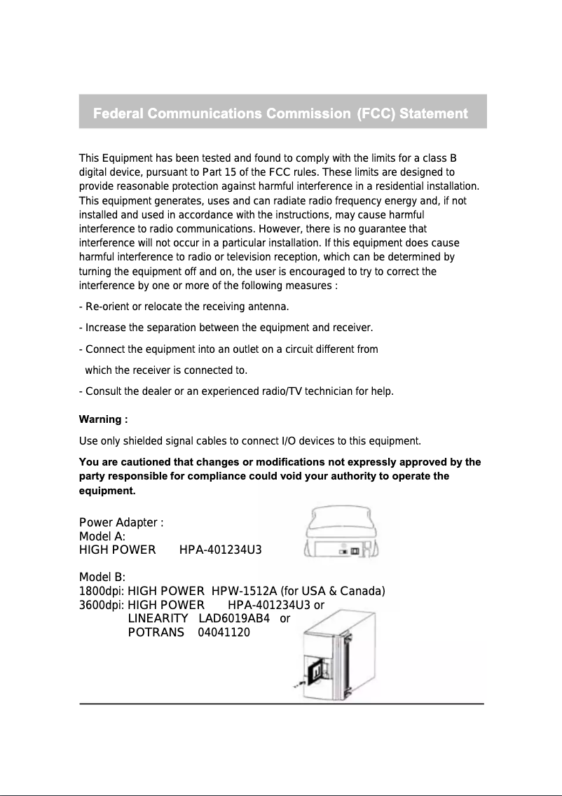 Image de la première page du manuel de l'appareil RPS 7200