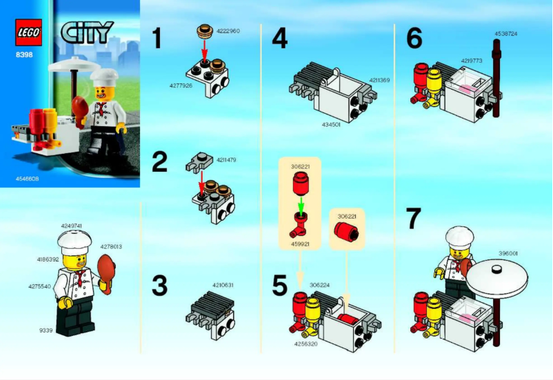 Page 1 de la notice Manuel utilisateur Lego BBQ Stand