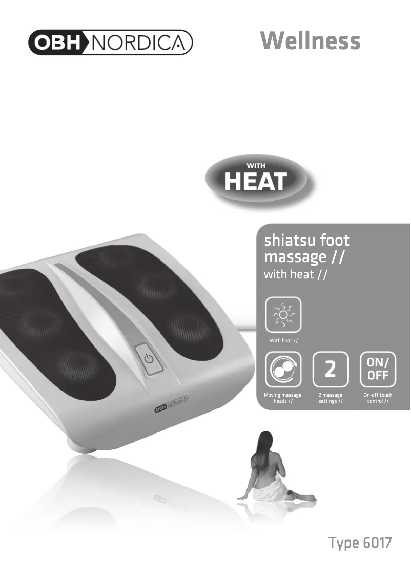 Página 1 del manual Manual de usuario OBH Nordica Shiatsu Foot Massage
