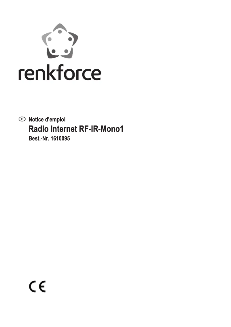Page 1 de la notice Manuel utilisateur Renkforce RF-IR-MONO1