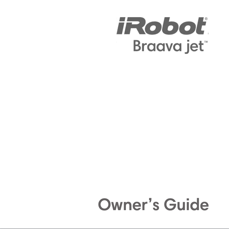 Page 1 de la notice Manuel utilisateur iRobot Braava jet 250