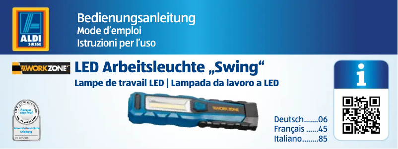 Page 1 de la notice Manuel utilisateur Workzone GT-S-2