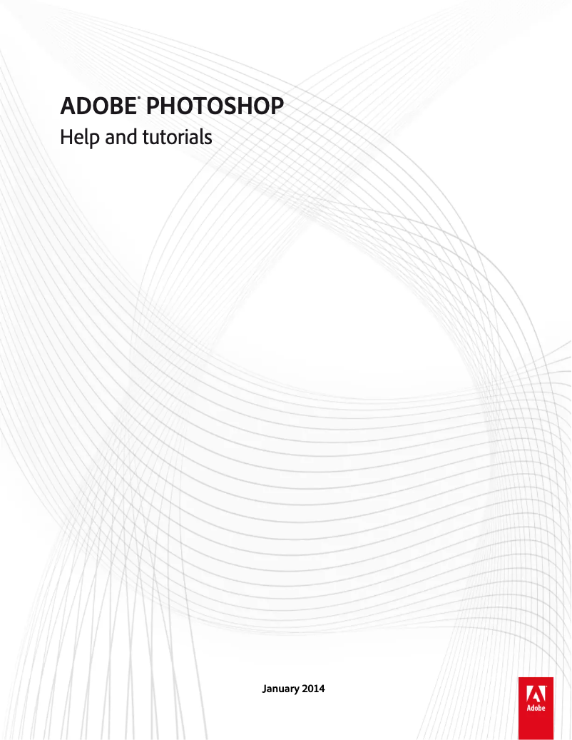 Image de la première page du manuel de l'appareil Photoshop CC