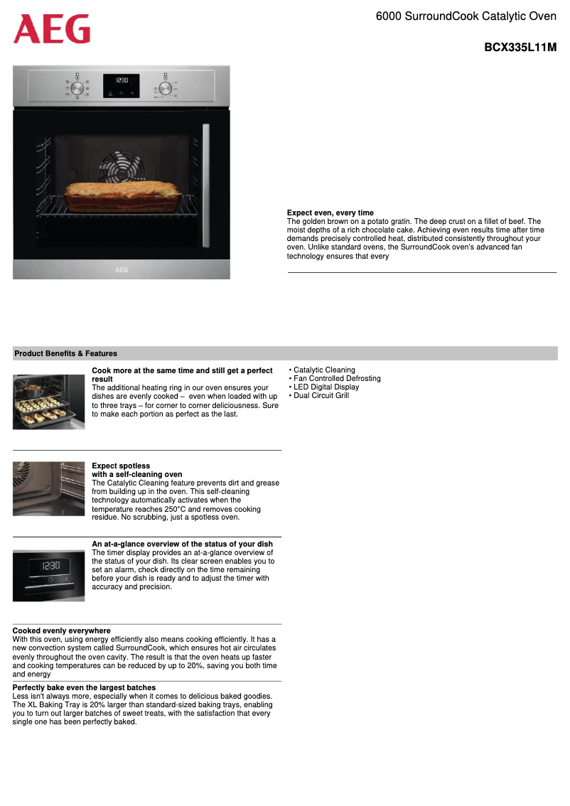 Image de la première page du manuel de l'appareil BCX335L11M