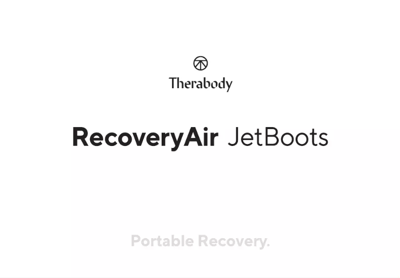 Image de la première page du manuel de l'appareil RecoveryAir JetBoots