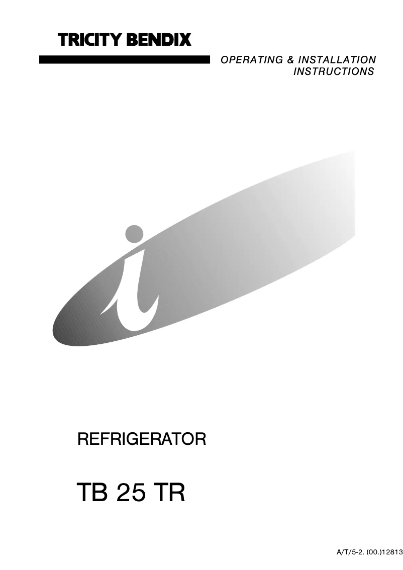 Image de la première page du manuel de l'appareil TB25TR