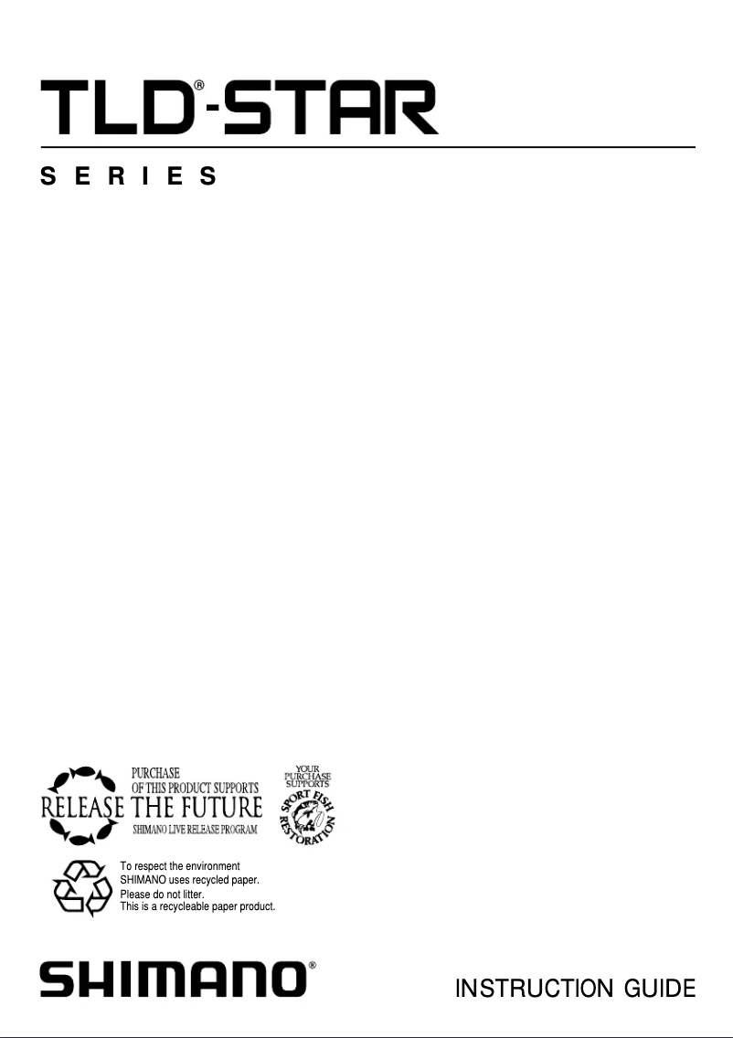 Page 1 de la notice Manuel utilisateur Shimano TLD-Star 20 40S
