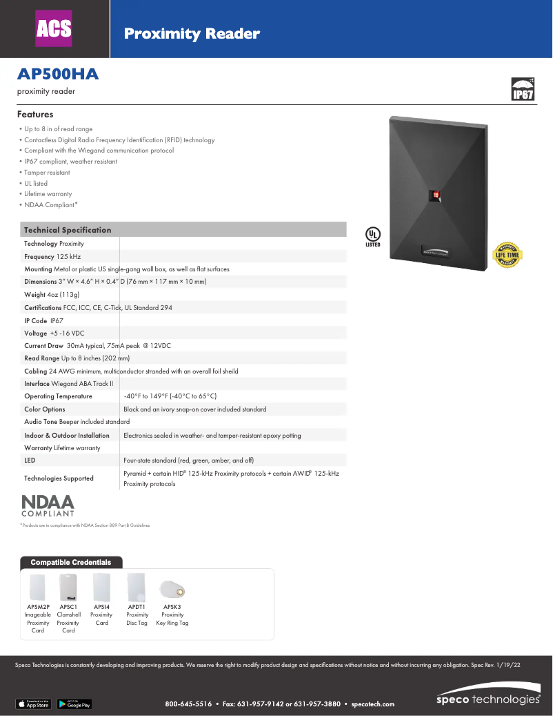 Image de la première page du manuel de l'appareil AP500HA