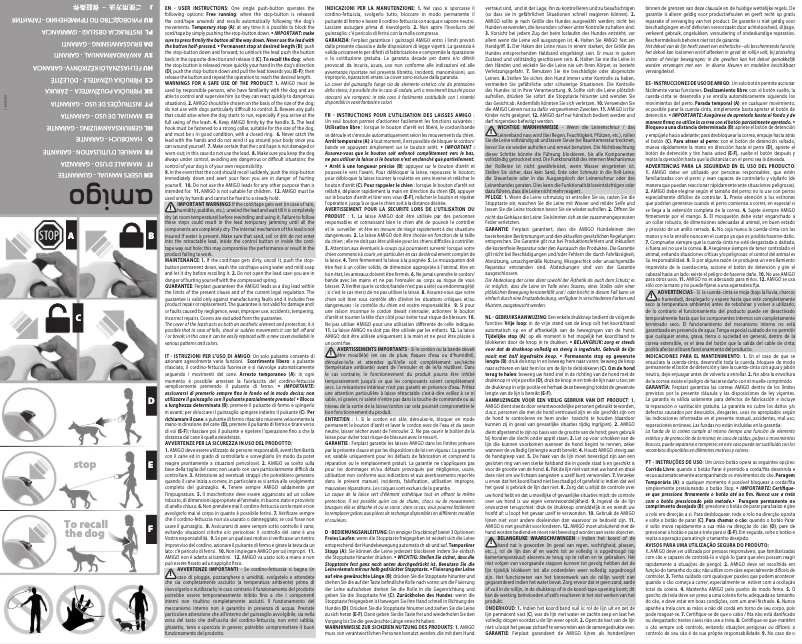 Page 1 de la notice Manuel utilisateur Ferplast Amigo Cord