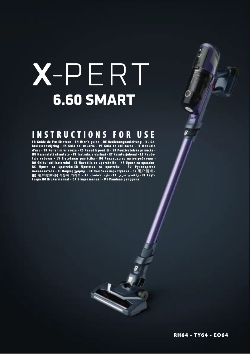 Page n°1 - Manuel utilisateur Rowenta X-Pert 6.60 Smart