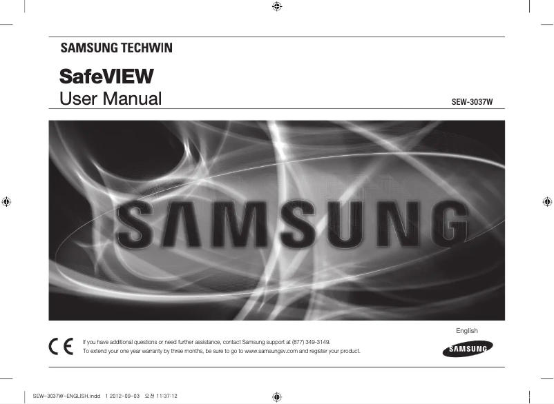 Page 1 de la notice Manuel utilisateur Samsung SEW-3037W