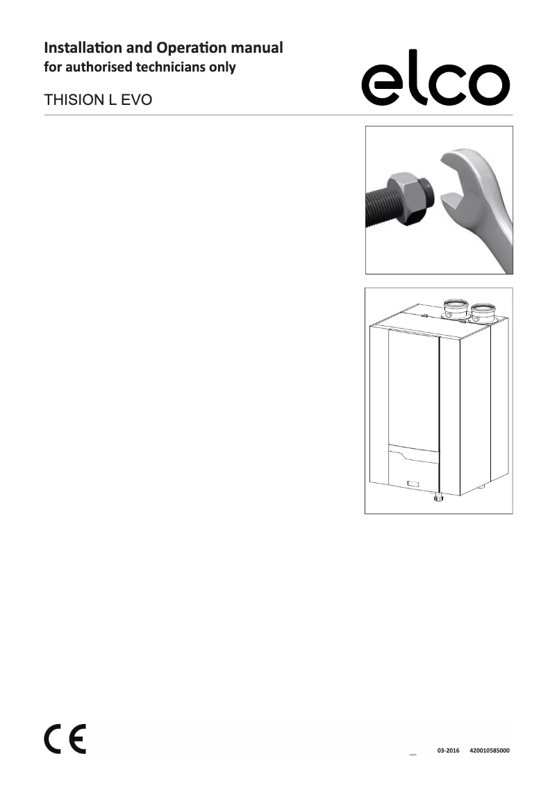 Page n°1 - Manuel utilisateur Elco Thison L Evo