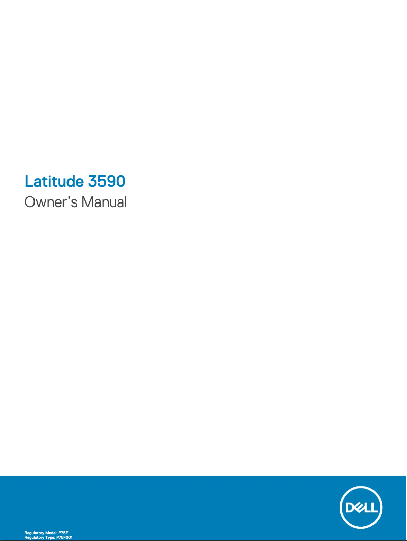 Image de la première page du manuel de l'appareil Latitude 3590 MK7T2