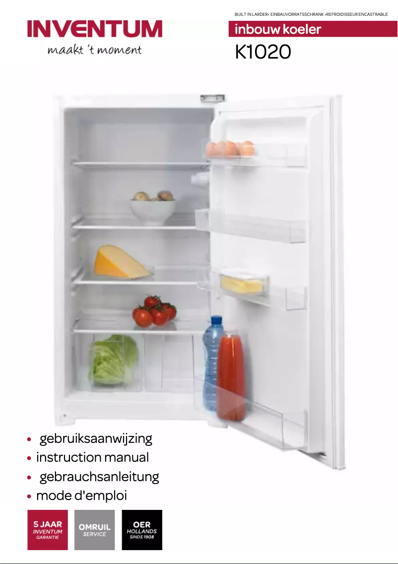 Page n°1 - Manuel utilisateur Inventum K1020