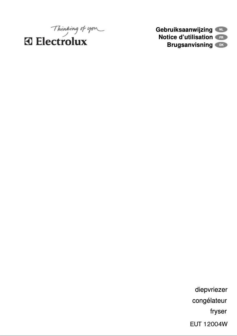 Image de la première page du manuel de l'appareil EUT 12004