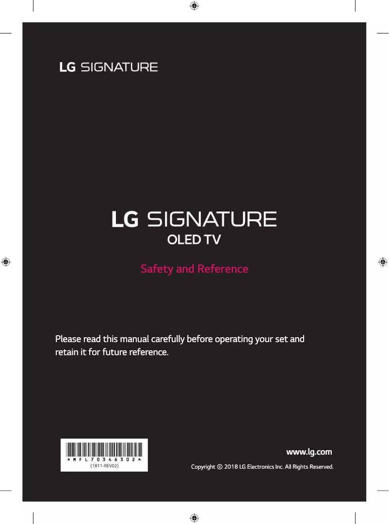 Página 1 del manual Manual de usuario LG OLED65W8PTA