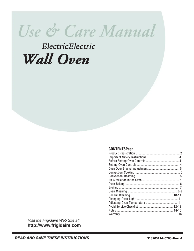 Page 1 de la notice Manuel utilisateur Frigidaire FEB24S5AS
