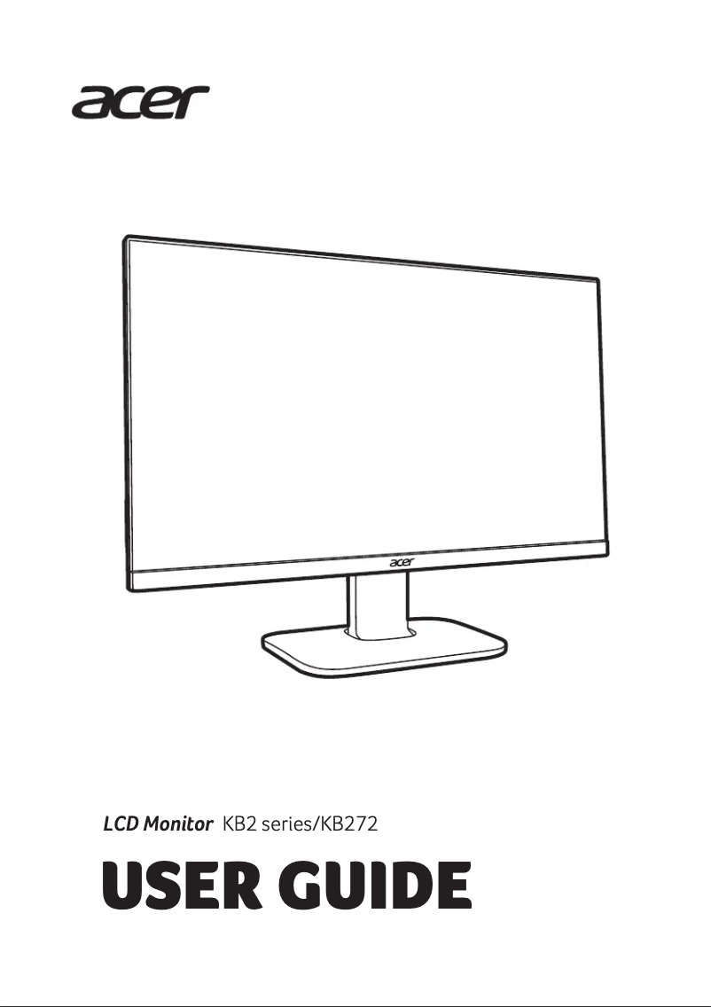 Page n°1 - Manuel utilisateur Acer KB272
