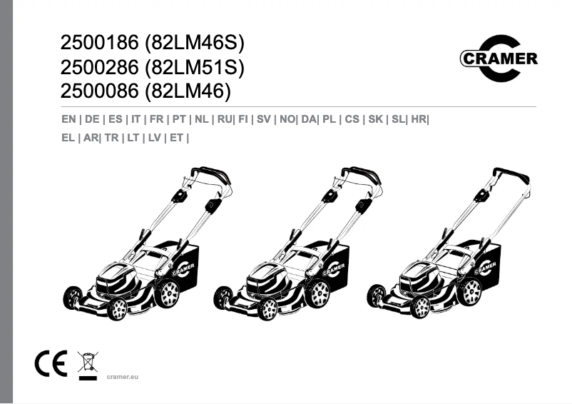Page 1 de la notice Manuel utilisateur Cramer 82LM46S