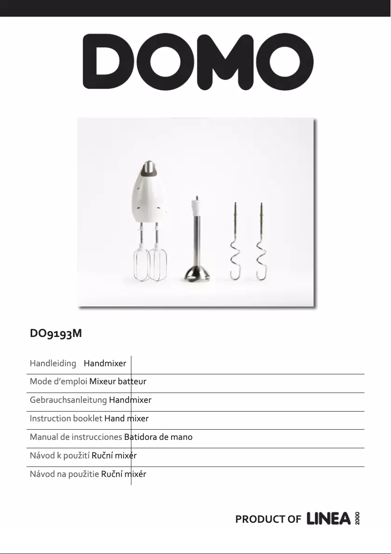 Image de la première page du manuel de l'appareil DO9193M