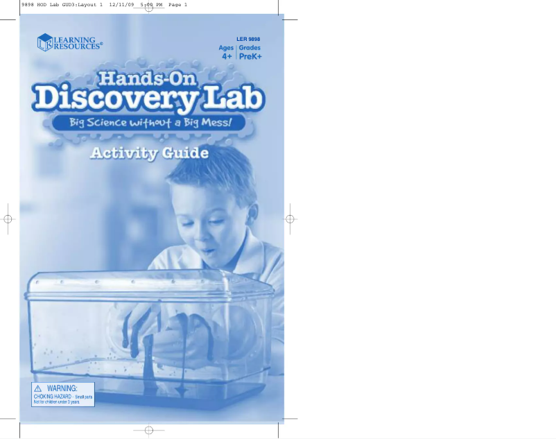 Image de la première page du manuel de l'appareil Hands-on Discovery Lab