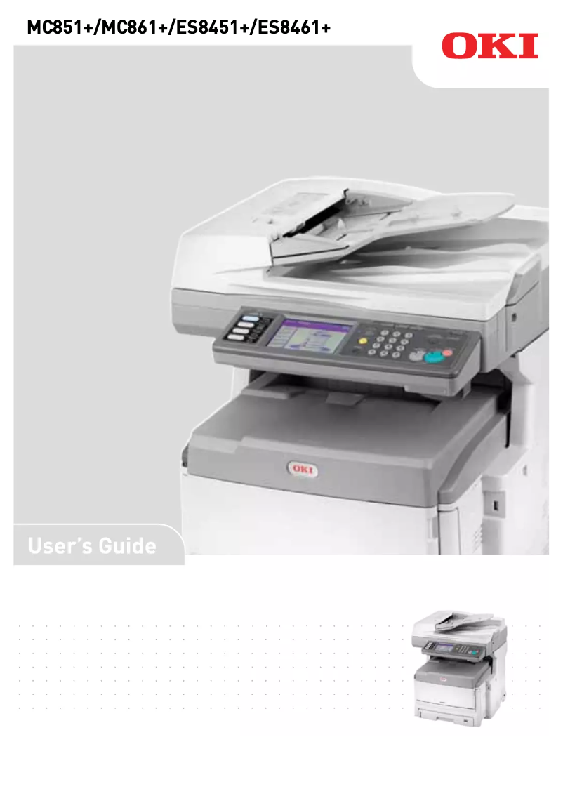 Image de la première page du manuel de l'appareil MC851 Plus