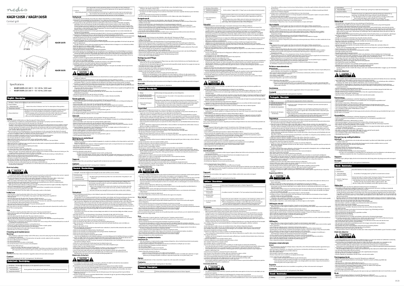 Page 1 de la notice Manuel utilisateur Nedis KAGR130SR