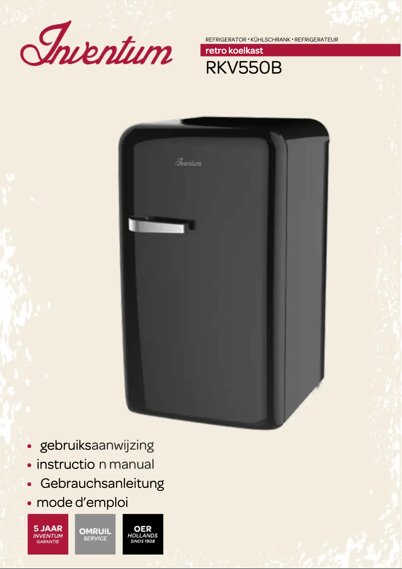Page n°1 - Manuel utilisateur Inventum RKV550B
