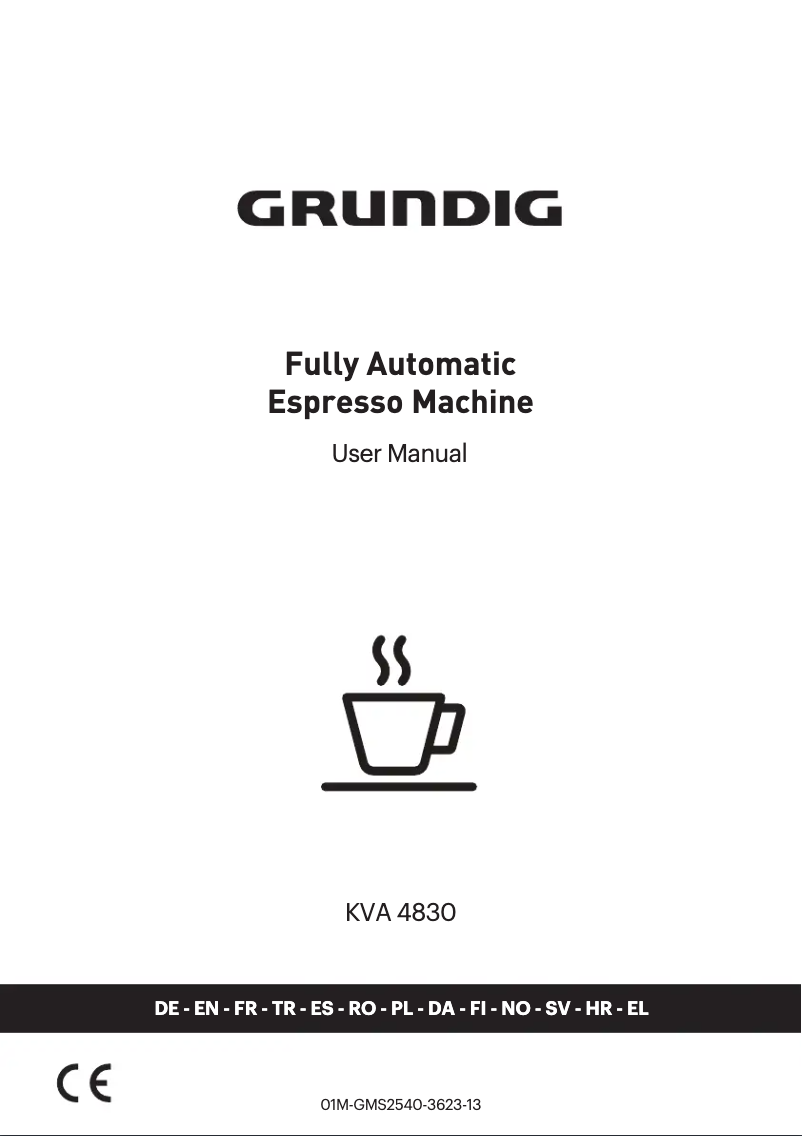 Página 1 del manual Manual de usuario Grundig KVA 4830