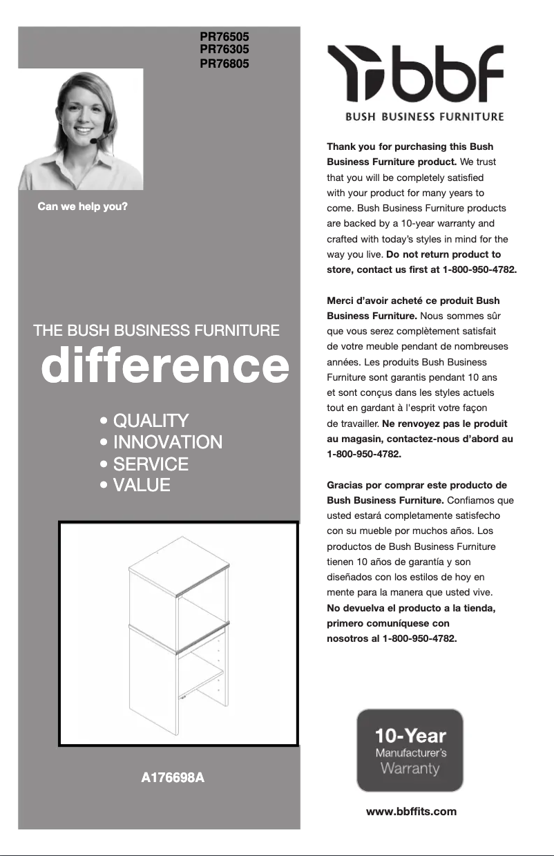 Page n°1 - Manuel utilisateur bbf Envoy PR76505