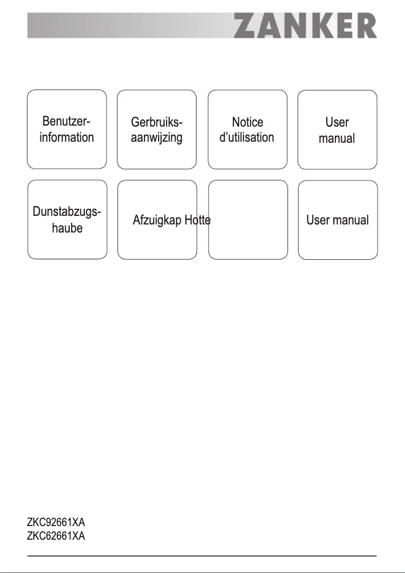 Image de la première page du manuel de l'appareil ZKC62661XA