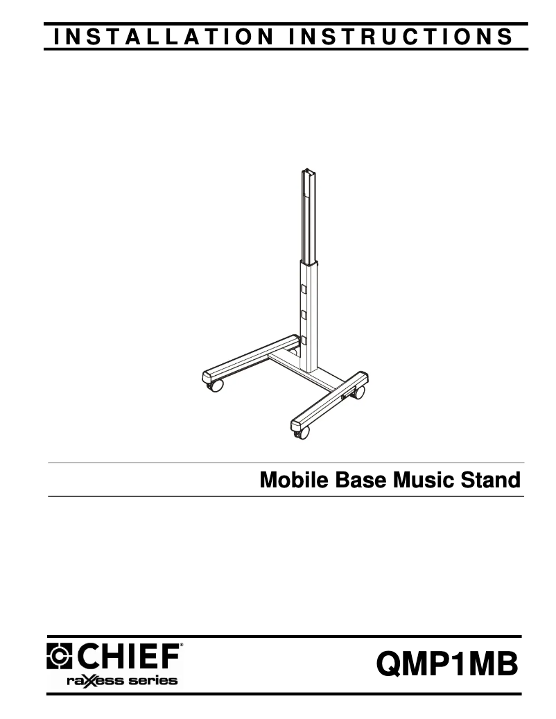 Image de la première page du manuel de l'appareil QMP1MB