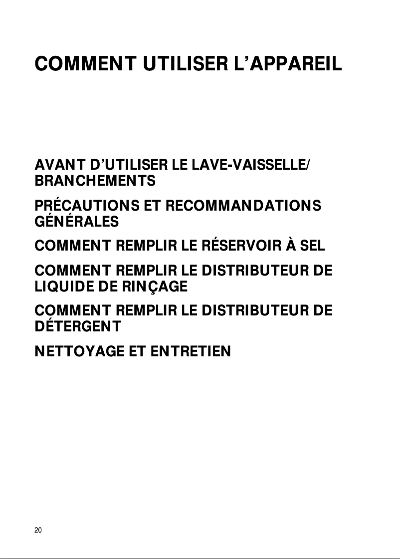 Image de la première page du manuel de l'appareil GSXP 7558 2