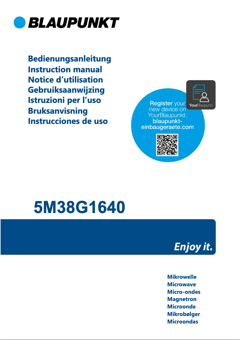 Imagen de la primera página del manual del dispositivo 5M38G1640