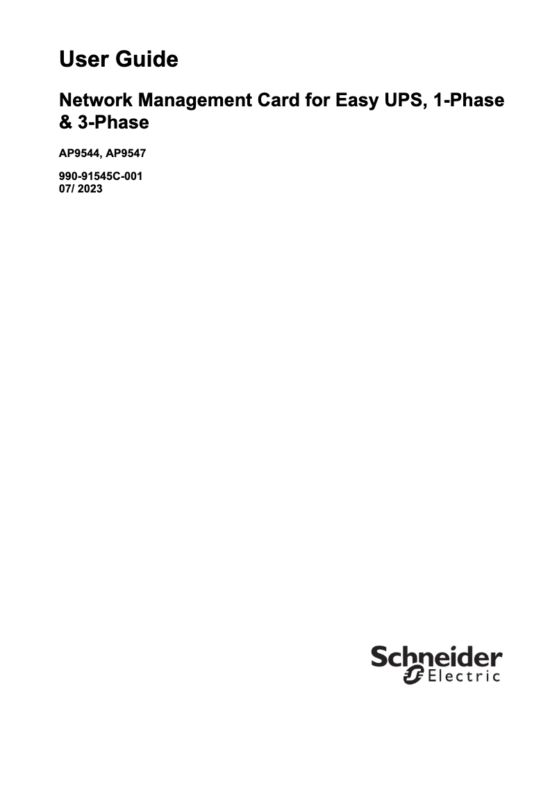 Page n°1 - Mode d'emploi APC AP9544