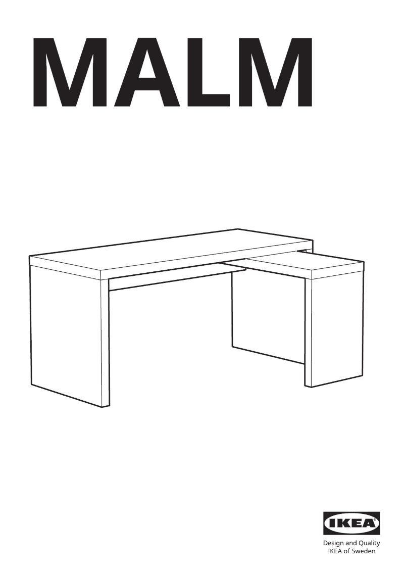 Page 1 de la notice Manuel utilisateur Ikea MALM 803.275.08