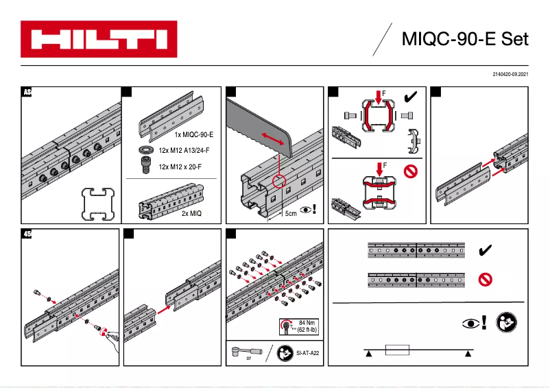 Page n°1 - Manuel utilisateur Hilti MIQC-E