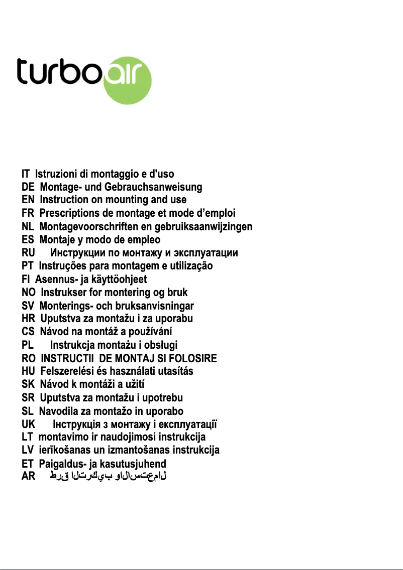 Image de la première page du manuel de l'appareil Gioia IX/F/50