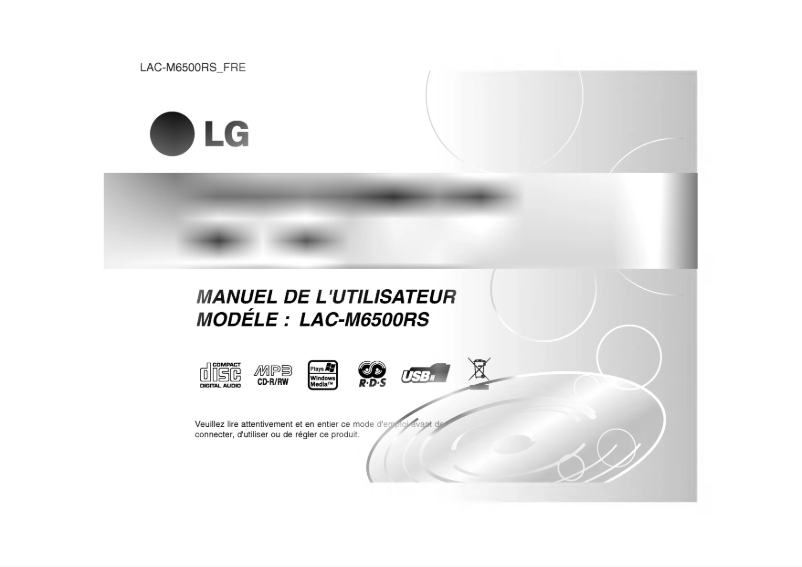 Página 1 del manual Manual de usuario LG LAC-M6500RS