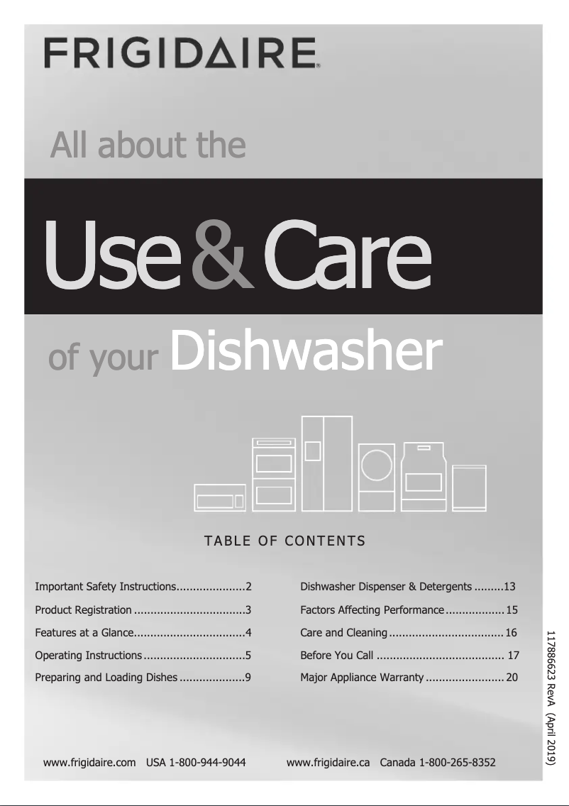 Image de la première page du manuel de l'appareil FGID2476SF