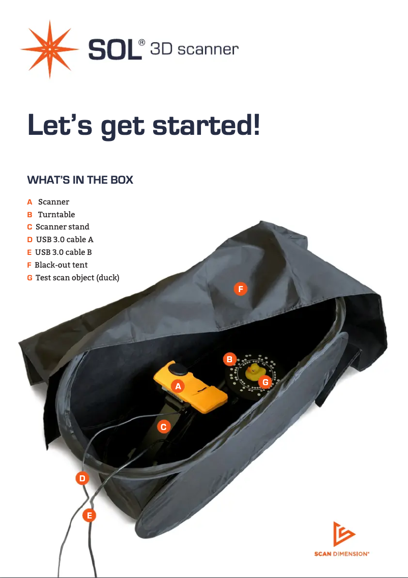 Image de la première page du manuel de l'appareil SOL CA73A