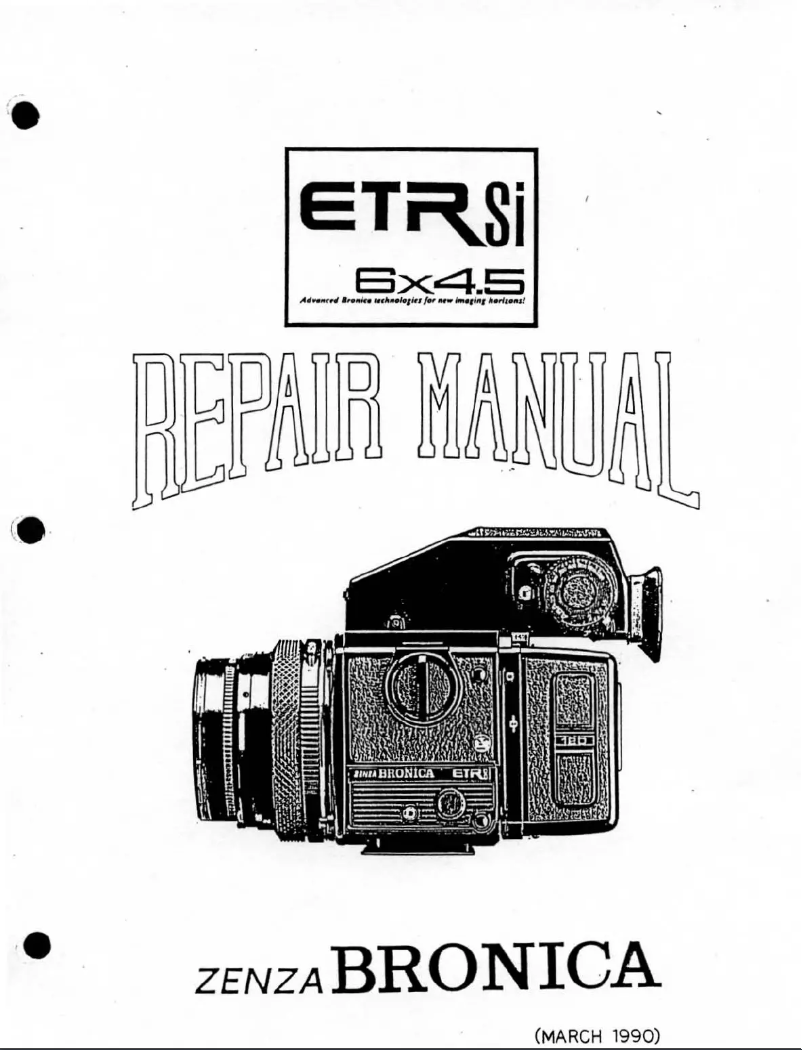 Image de la première page du manuel de l'appareil ETR-Si