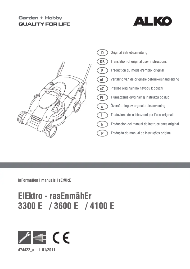 Page n°1 - Manuel utilisateur AL-KO Powerline 3600 E